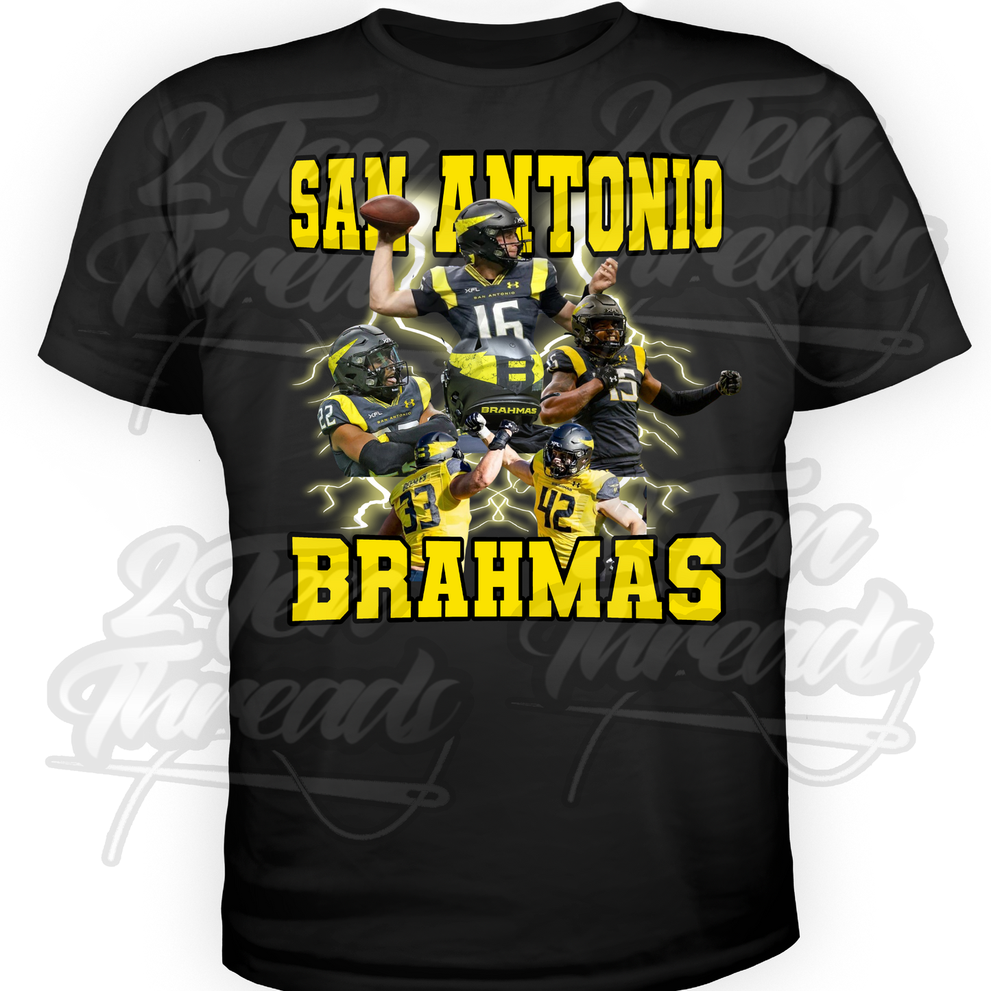 San Antonio Brahmas Collage Shirt