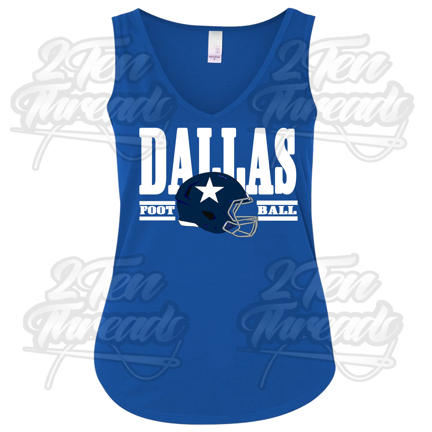 Dallas Football V-Neck Tank