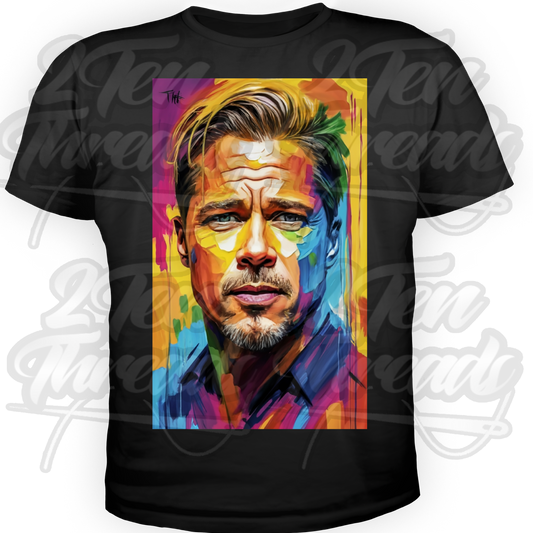 Brad Pitt Painted Swag Shirt