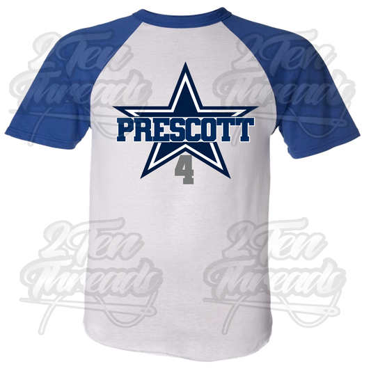 Prescott Star Baseball Tee