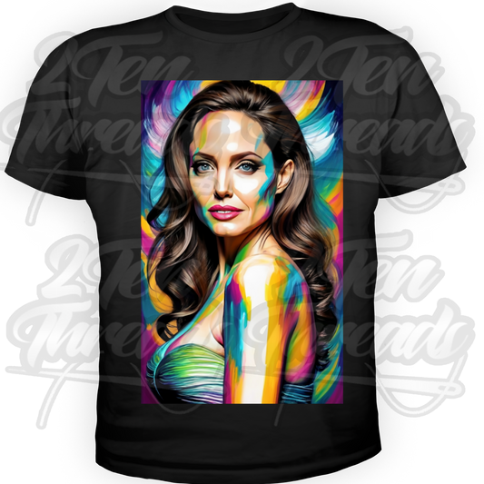 Angelina Jolie Painting Swag Shirt