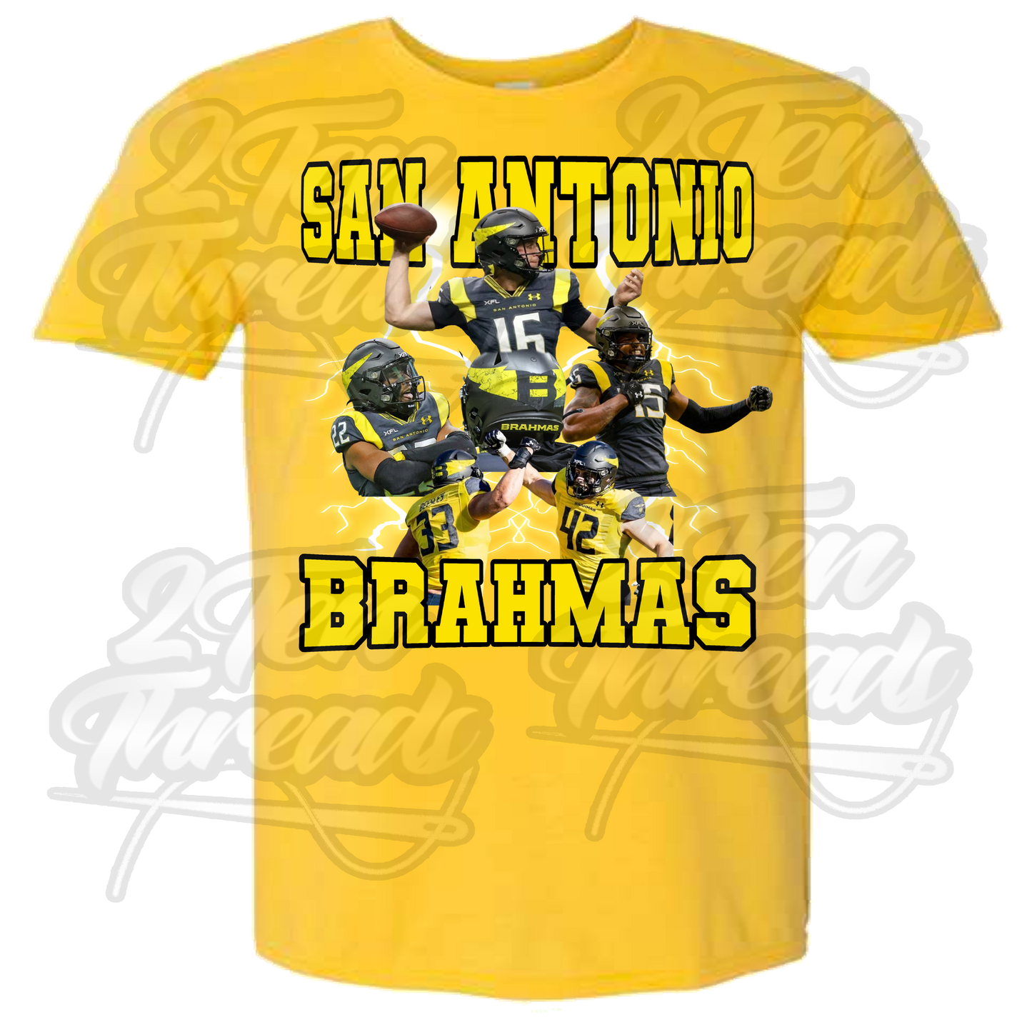 San Antonio Brahmas Collage Shirt