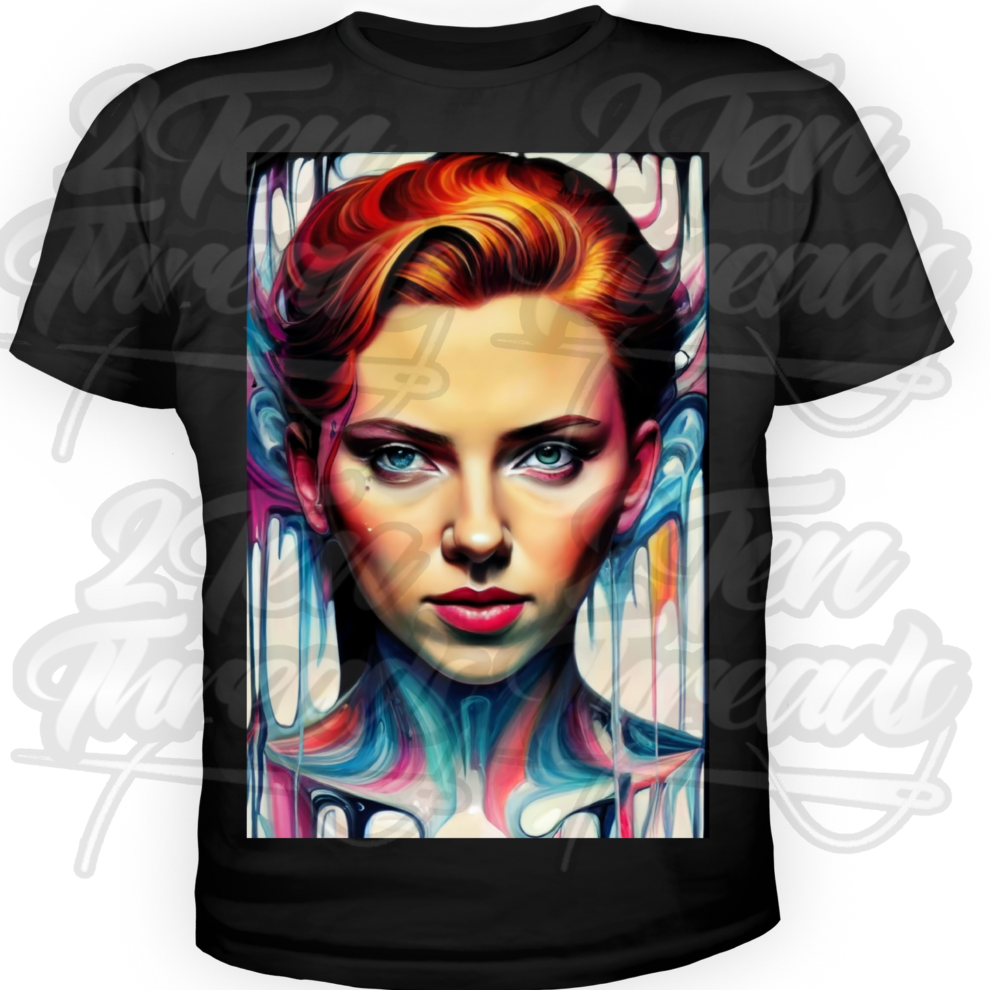 Scarlett Johansson Painted Swag Shirt