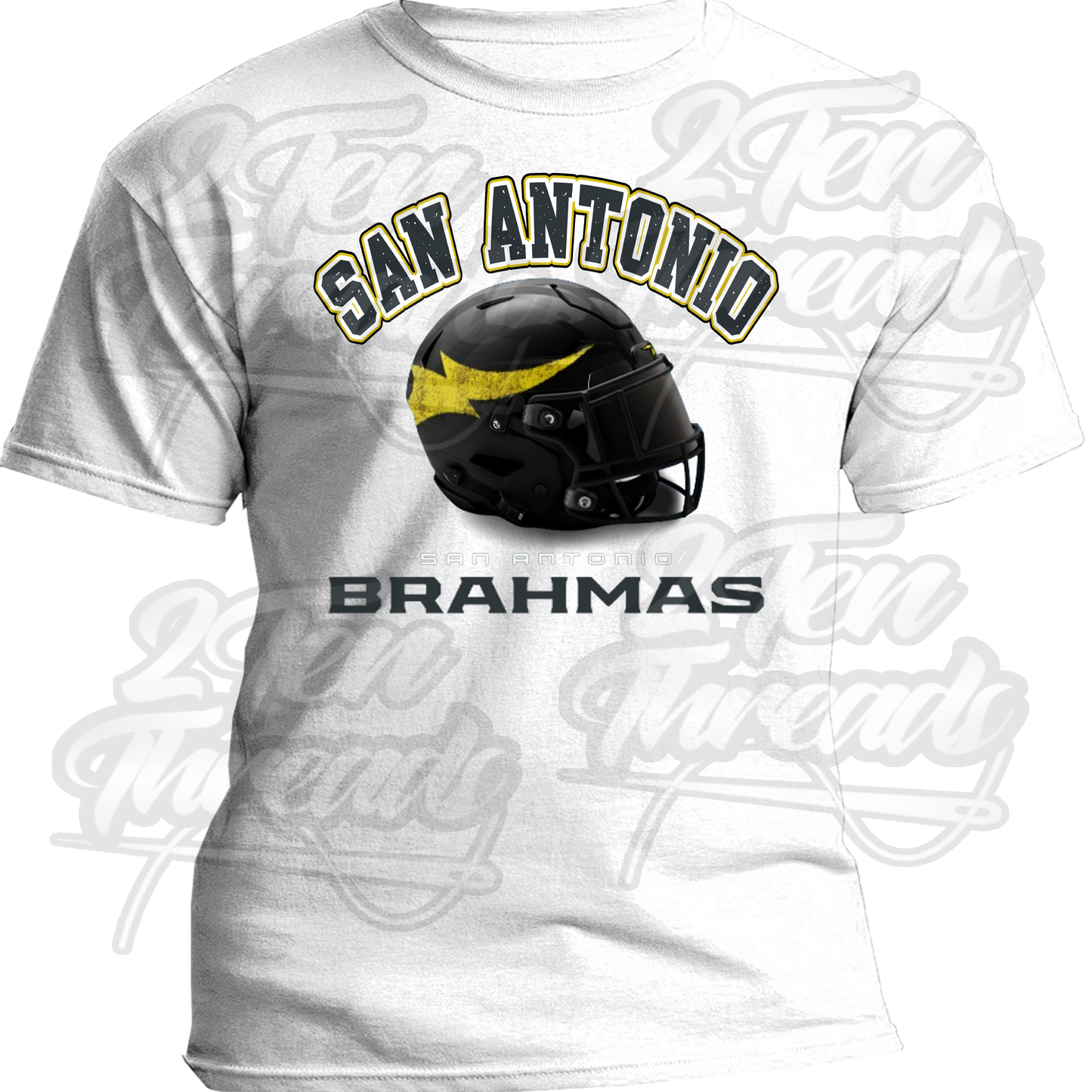 San Antonio Brahmas Shirt Helmet
