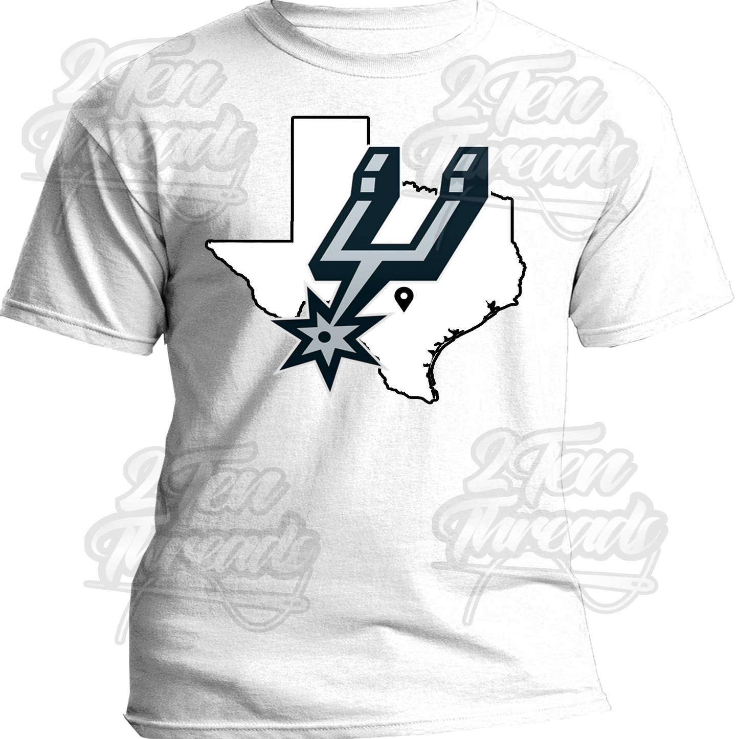 Texas Spurs Pinpoint Shirt