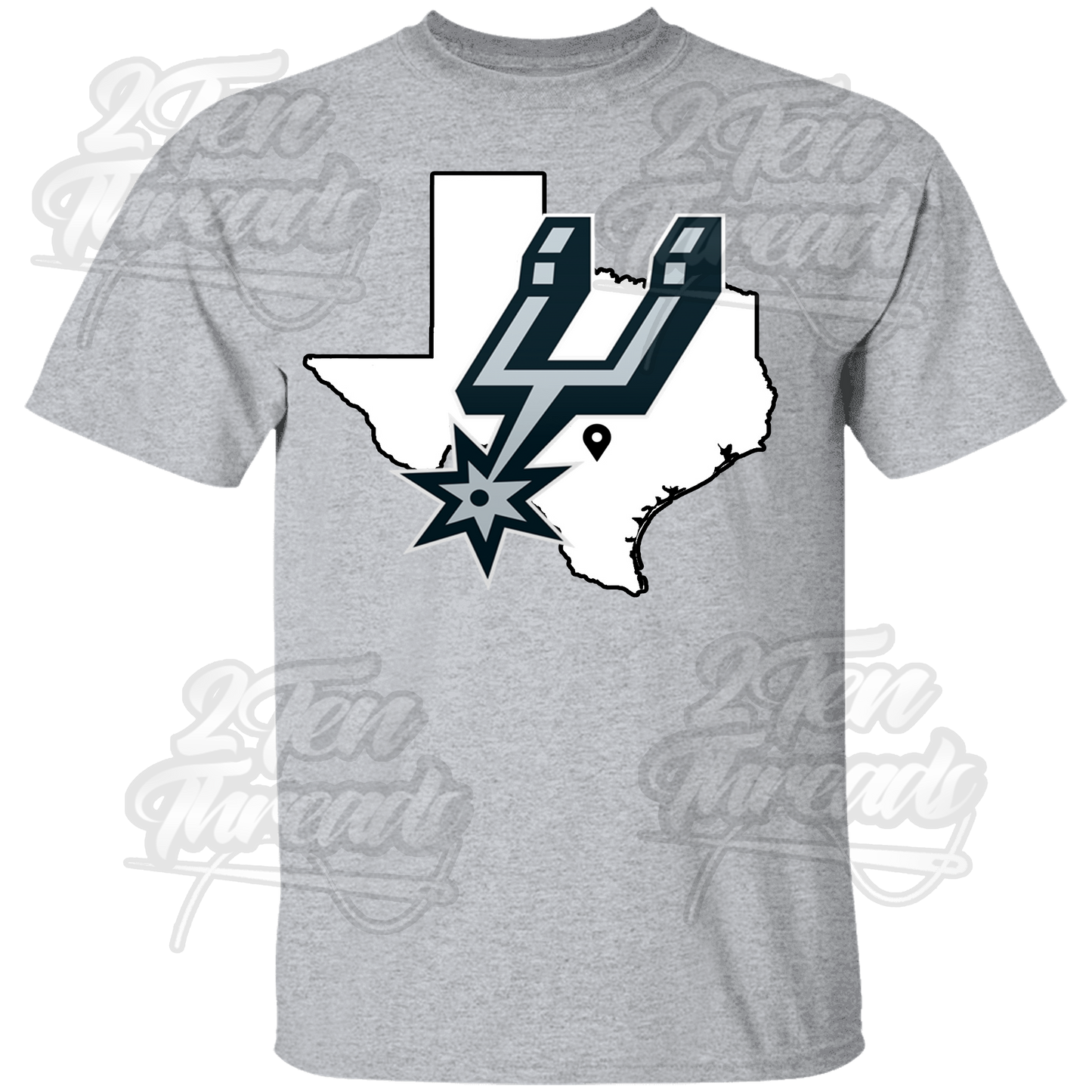 Texas Spurs Pinpoint Shirt