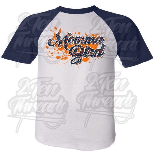 Momma Bird Baseball T-Shirt