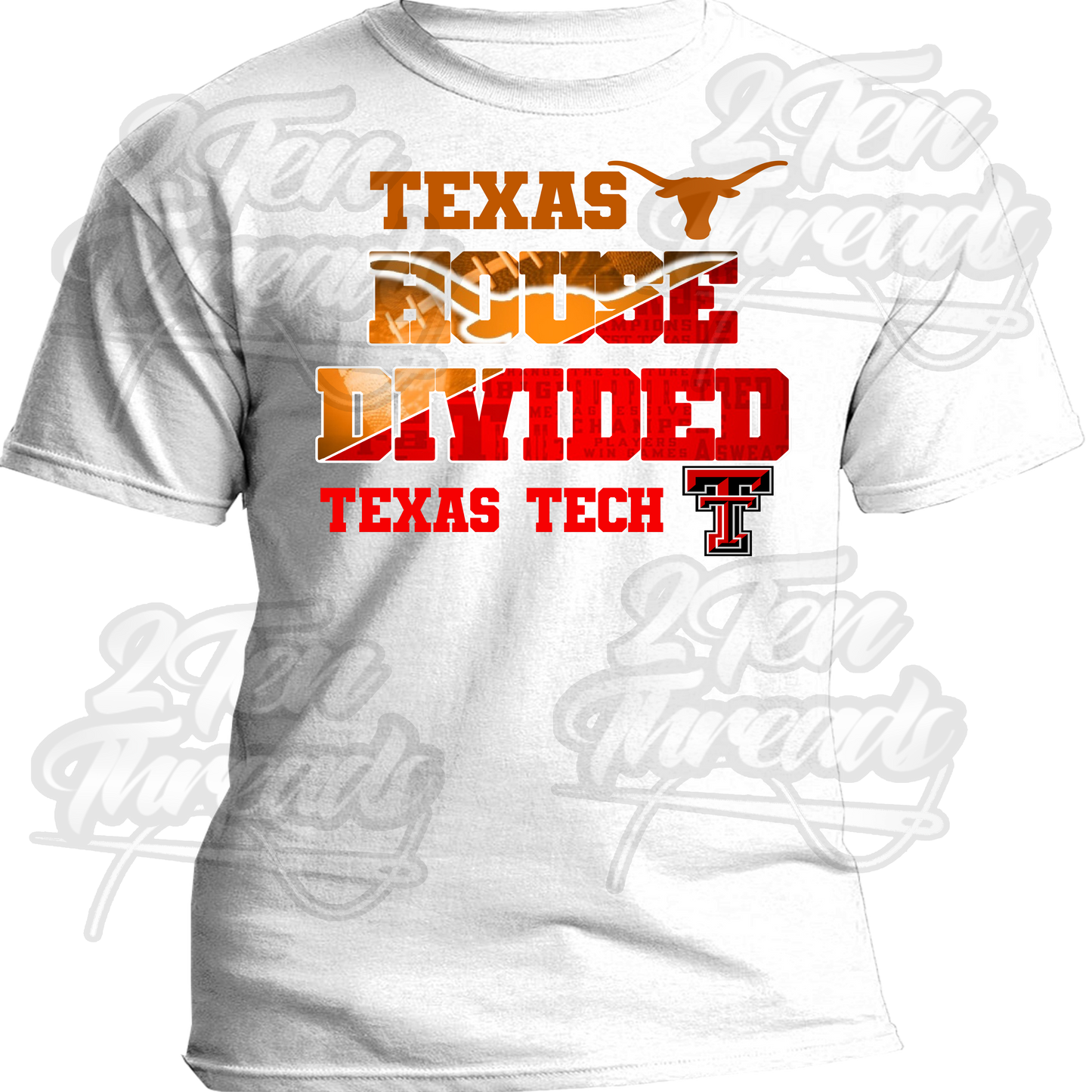 Texas / Texas Tech House divided shirt