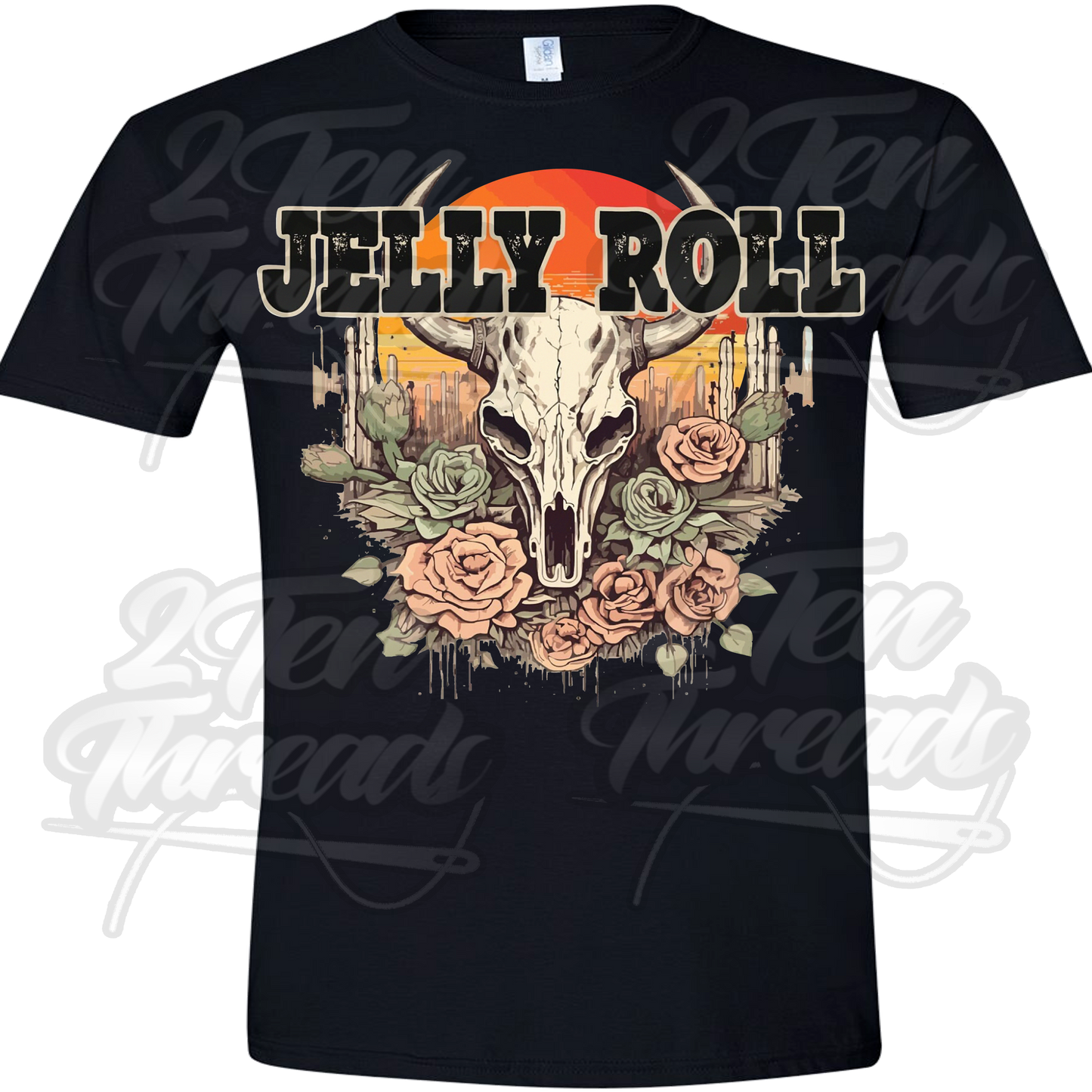 Cow Skull Jelly Roll Shirt