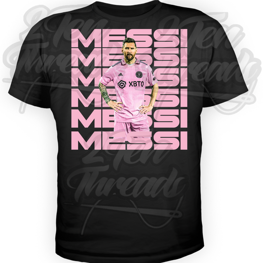 Messi Lined Custom T shirt!